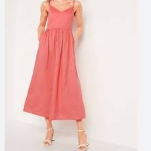 OLD NAVY Pink Cami Midi Sundress